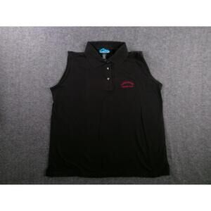 Lake Kezar Country Club Polo Shirt Women Extra Large Black Lovell Maine Golf